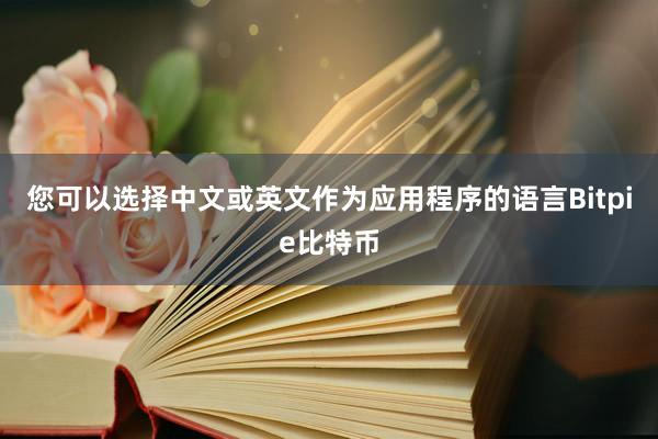 您可以选择中文或英文作为应用程序的语言Bitpie比特币