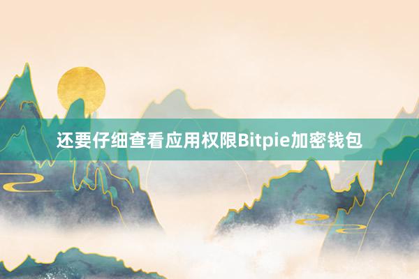 还要仔细查看应用权限Bitpie加密钱包