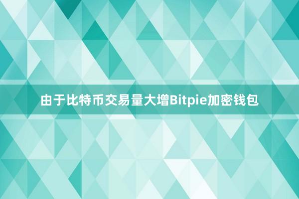 由于比特币交易量大增Bitpie加密钱包