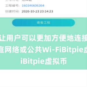 让用户可以更加方便地连接到家庭网络或公共Wi-FiBitpie虚拟币